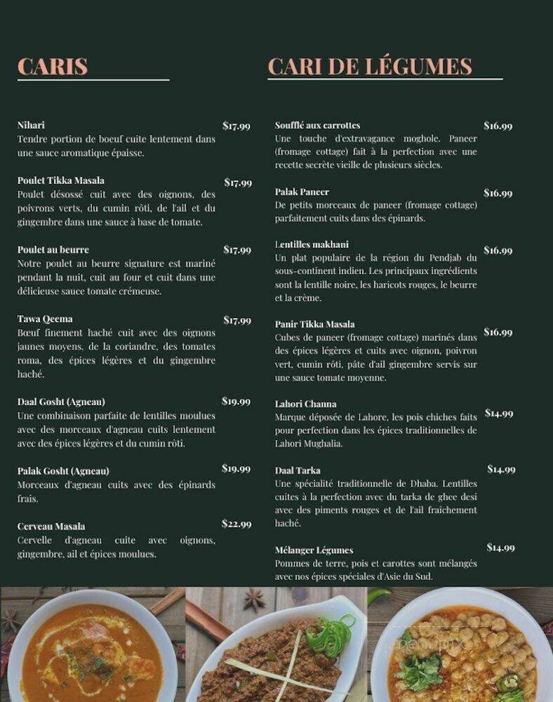 Karahi Point - Montreal, QC menu_pic