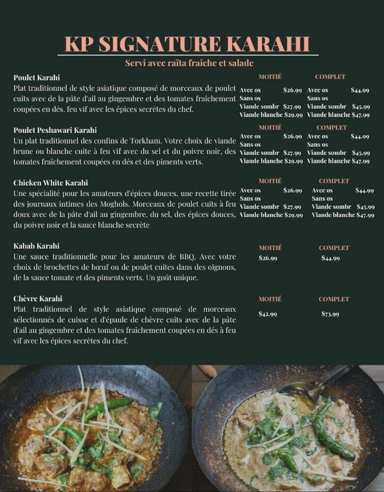 Karahi Point - Montreal, QC menu_pic