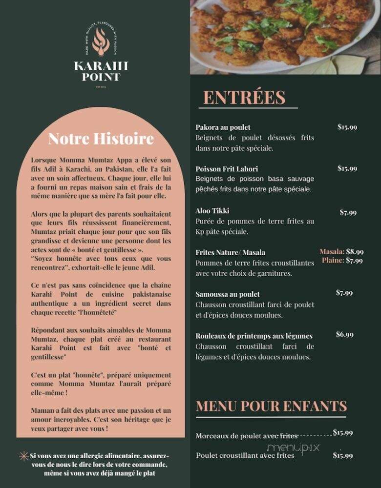 Karahi Point - Montreal, QC menu_pic