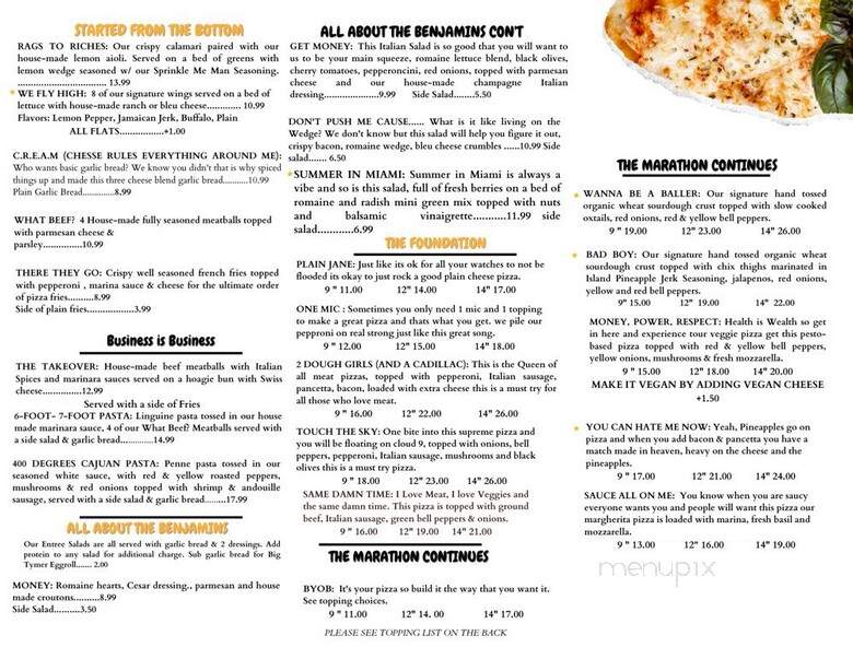 2 Dough Girlz Pizzeria - Birmingham, AL menu_pic