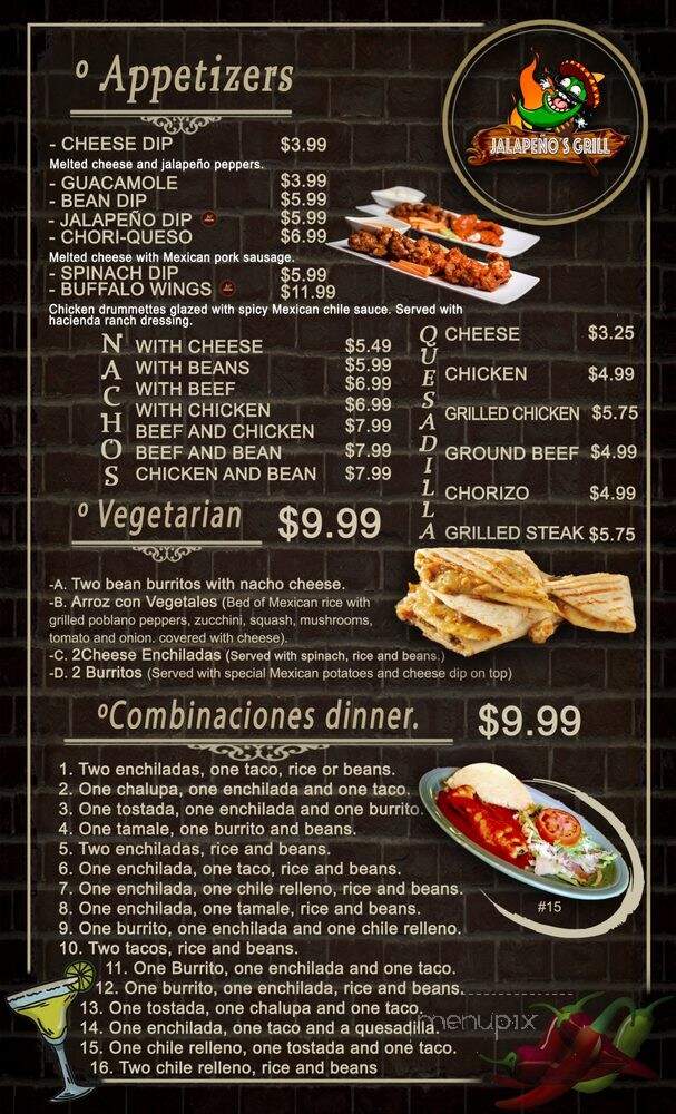 Jalapenos Grill - Hill City, KS menu_pic