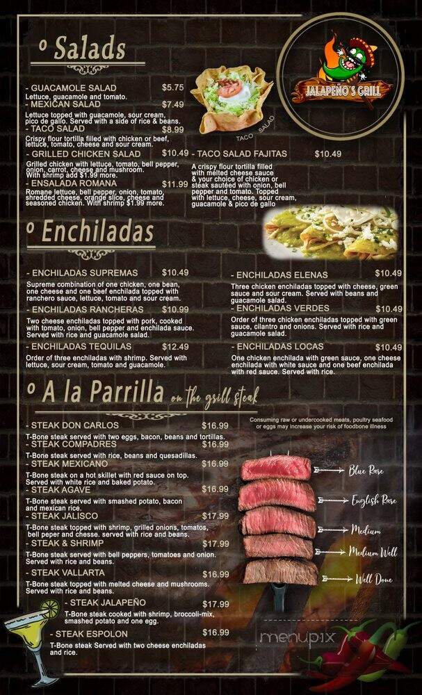 Jalapenos Grill - Hill City, KS menu_pic