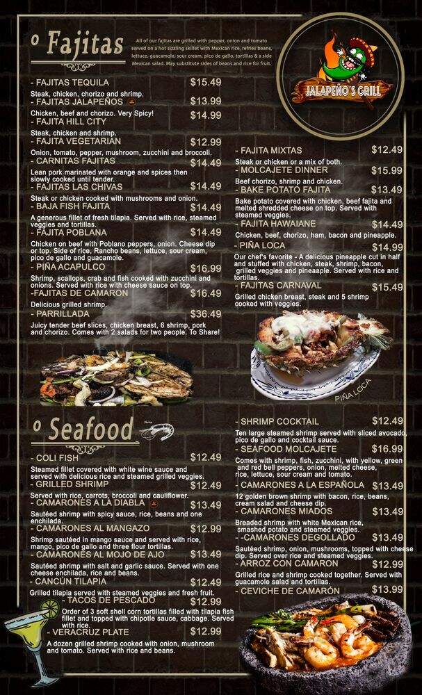 Jalapenos Grill - Hill City, KS menu_pic