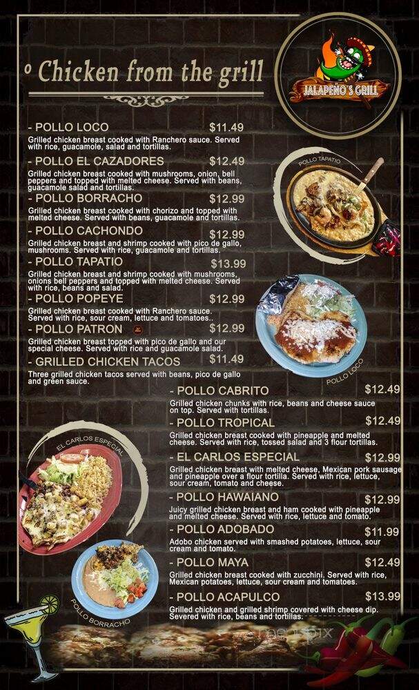 Jalapenos Grill - Hill City, KS menu_pic
