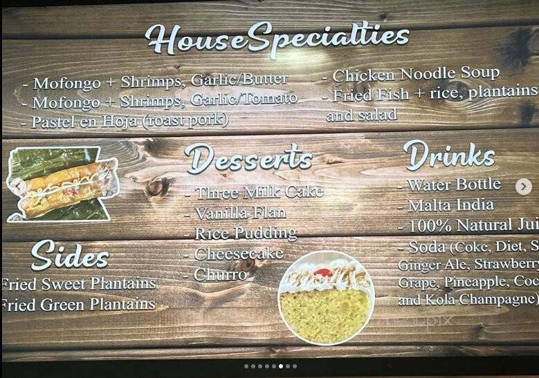 Latino's Cuisine - Hadley, MA menu_pic