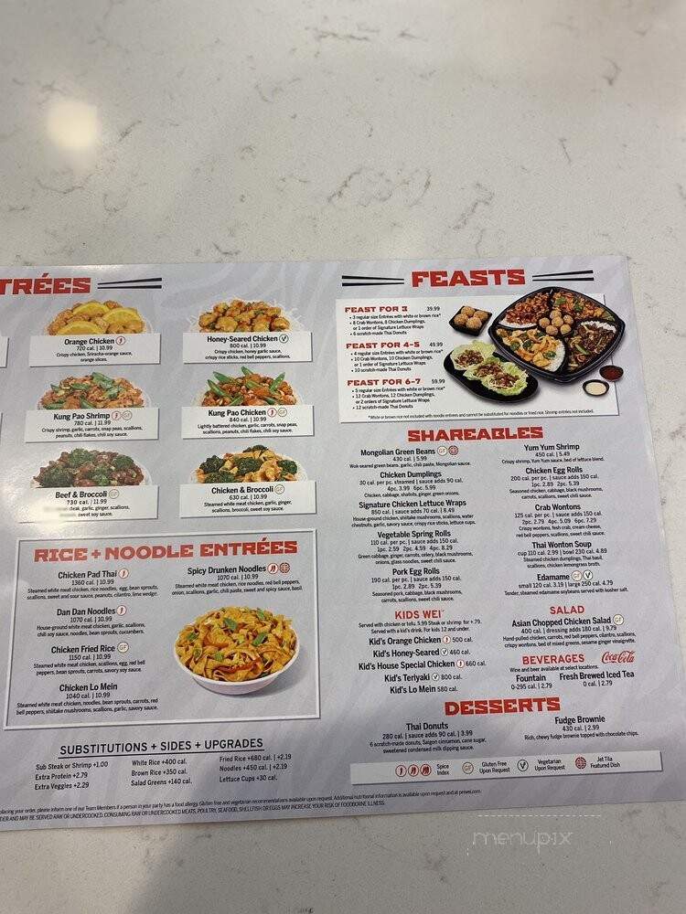 Pei Wei Asian Kitchen - Rockwall, TX menu_pic