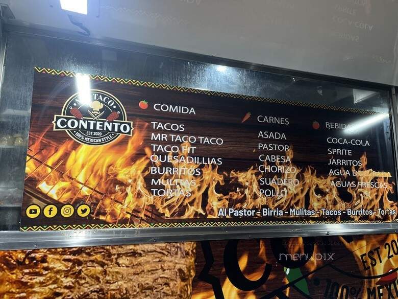 Mr Taco Contento - Santa Ana, CA menu_pic