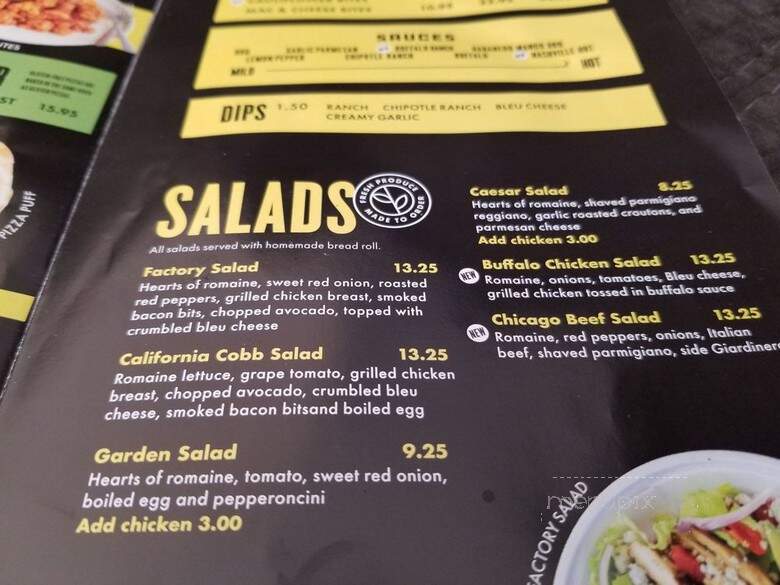 Slice Factory - Maywood, IL menu_pic
