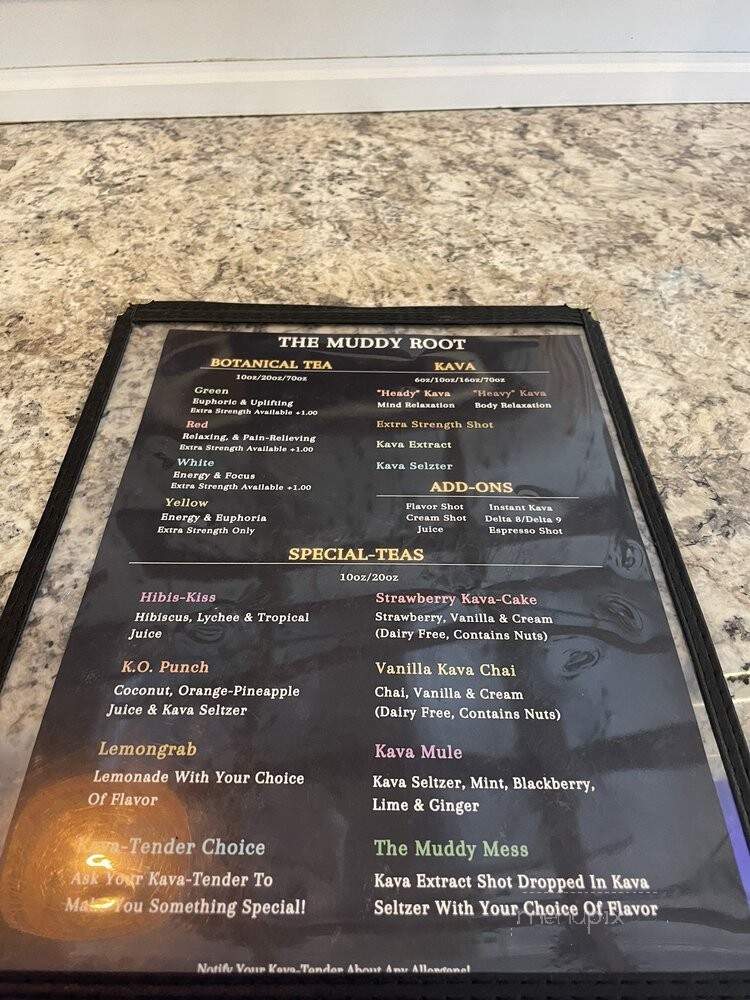 The Muddy Root - Orlando, FL menu_pic