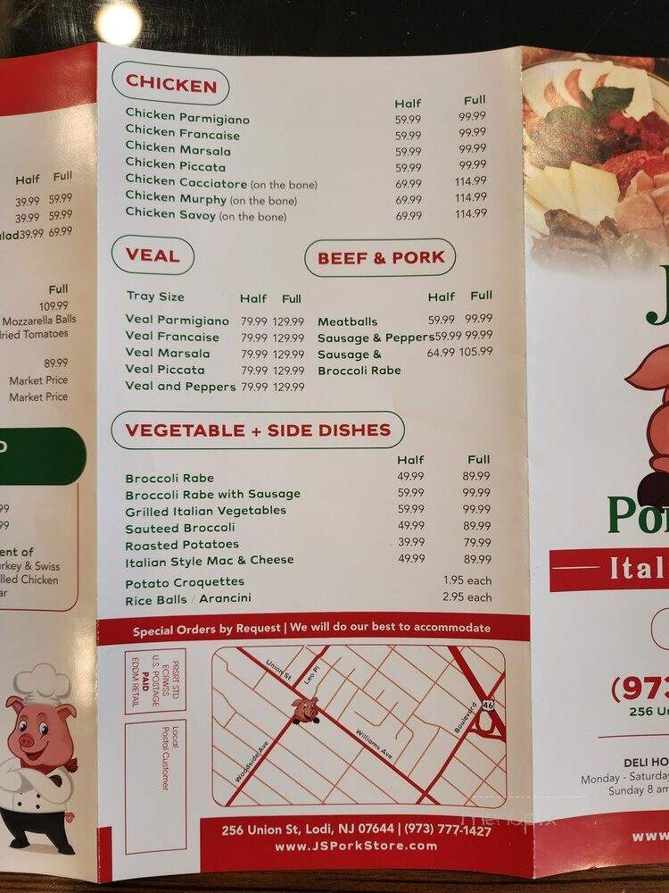 J&S Pork Store - Lodi, NJ menu_pic