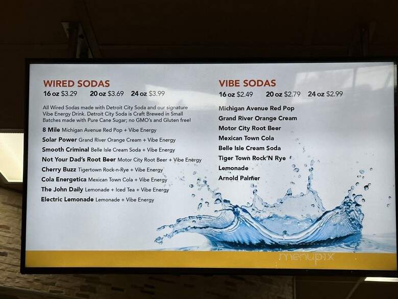 Vibe Energy Cafe - Grand Rapids, MI menu_pic