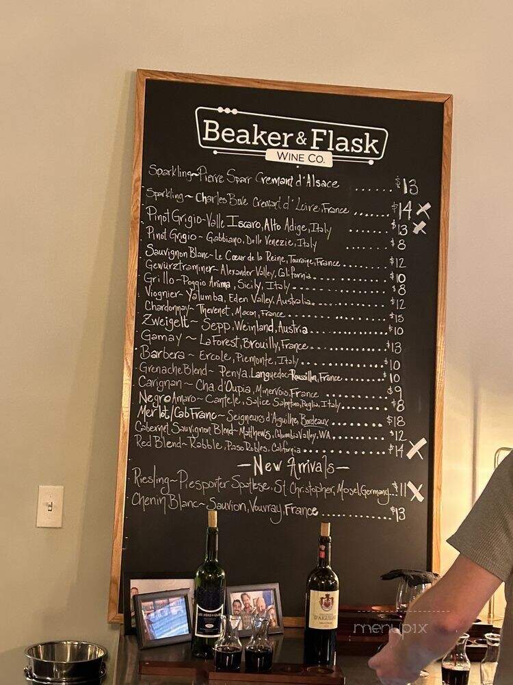 Beaker & Flask Wine Co - Alachua, FL menu_pic