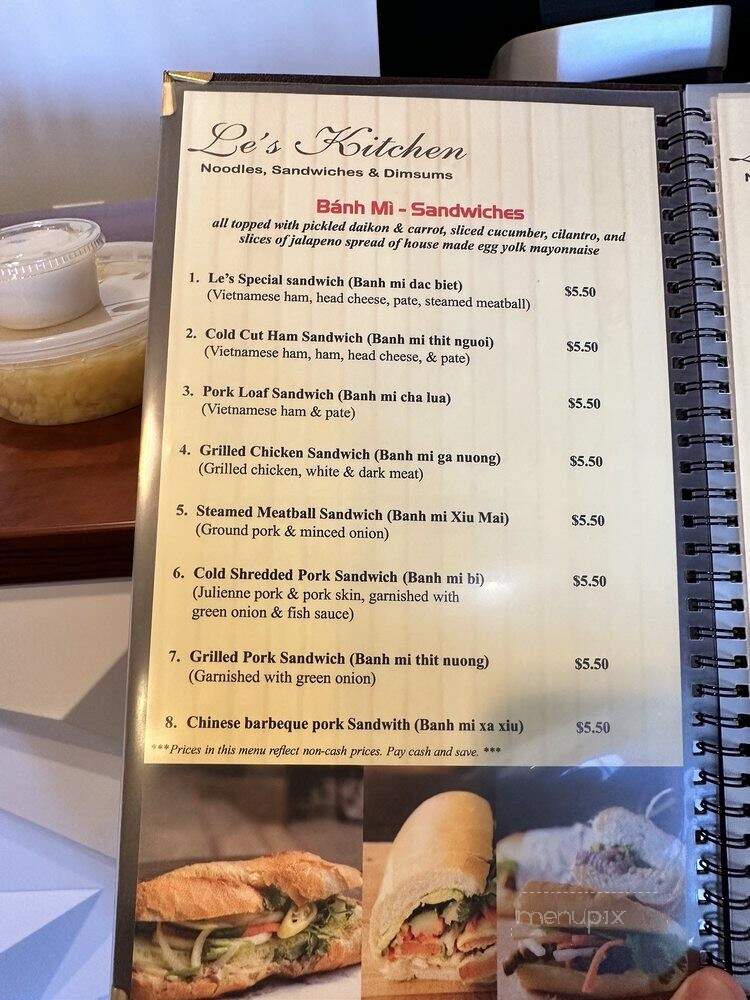 Pho Le's - Wichita, KS menu_pic