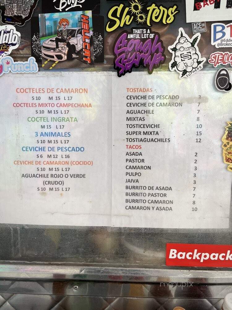 Mariscos San Vicente - Los Angeles, CA menu_pic