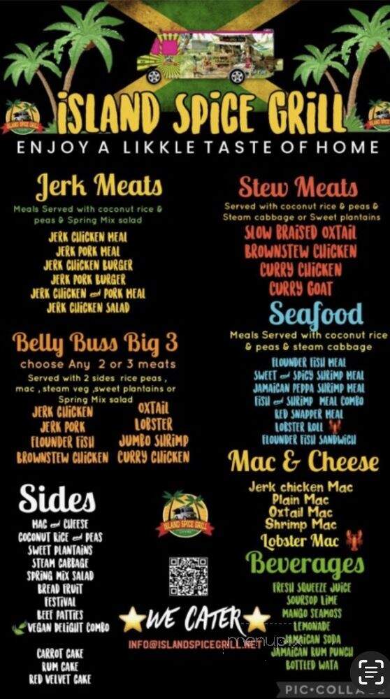 Island Spice Grill - Jacksonville, FL menu_pic