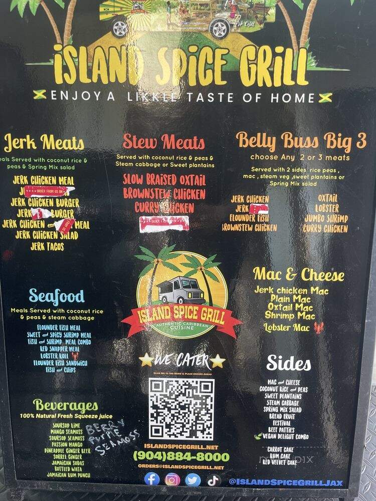 Island Spice Grill - Jacksonville, FL menu_pic