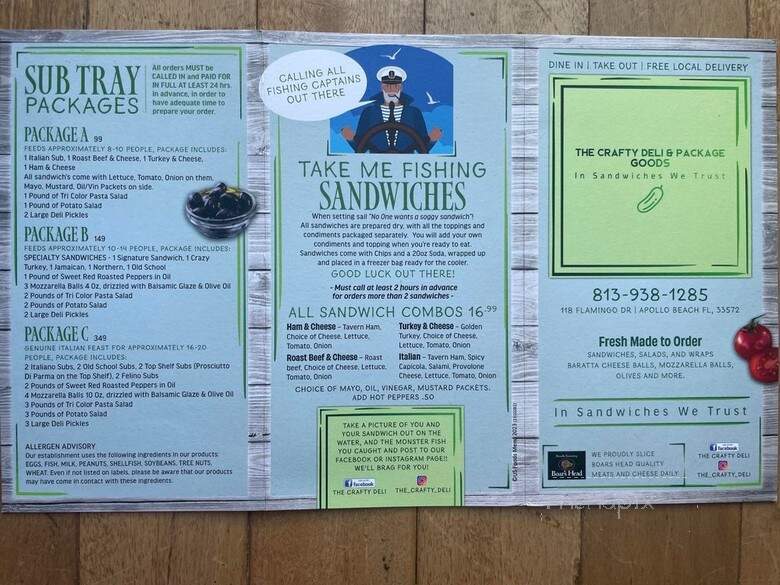 The Crafty Deli & Package Goods - Apollo Beach, FL menu_pic