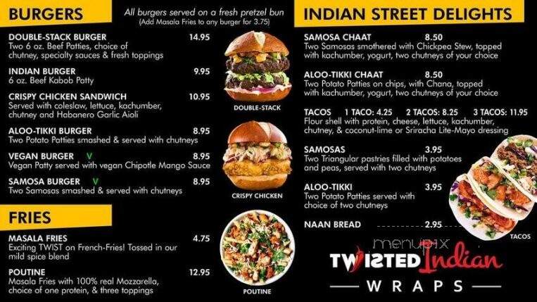 Twisted Indian - Whitby, ON menu_pic