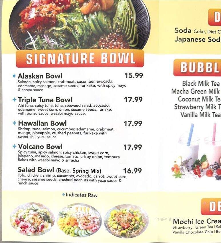 Olivia Poke - Cromwell, CT menu_pic