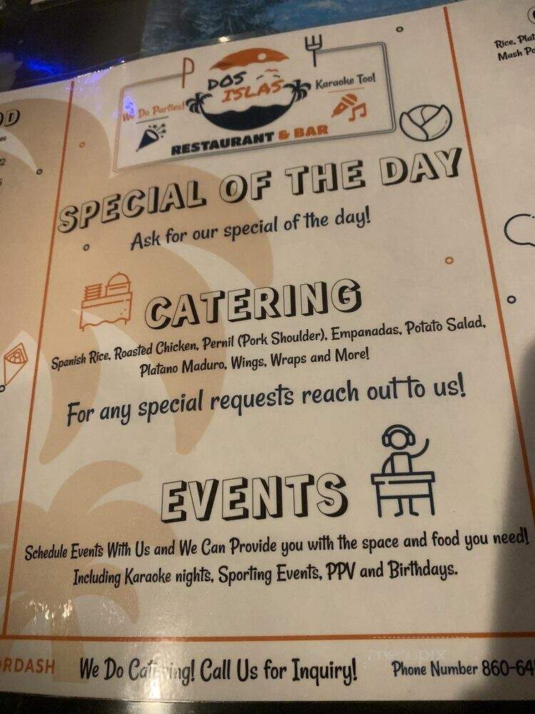 Dos Islas - Manchester, CT menu_pic