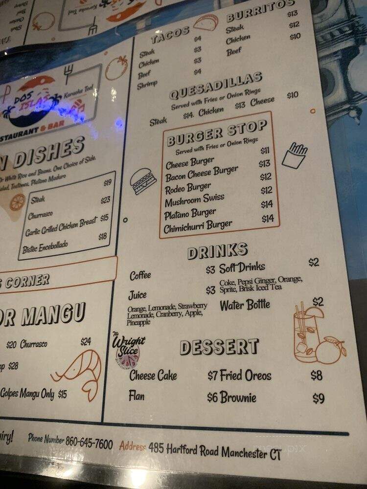 Dos Islas - Manchester, CT menu_pic