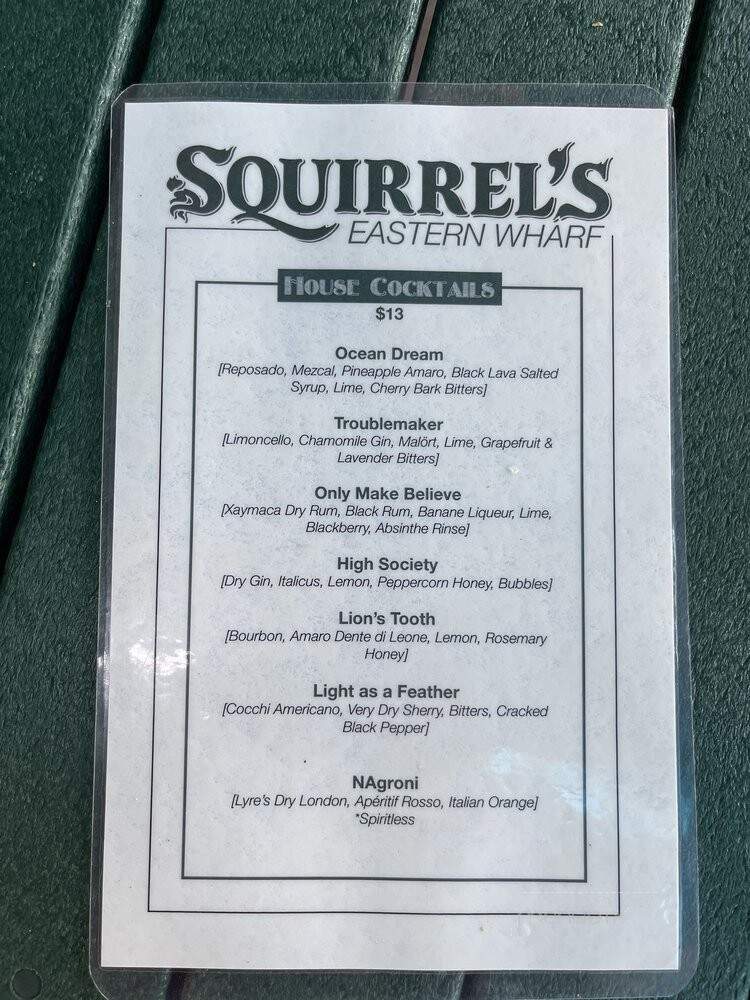 Squirrels Eastern Wharf - Savannah, GA