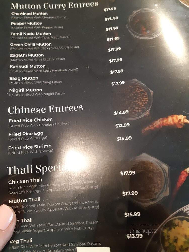 Taste of Tamil Nadu - North York, ON menu_pic