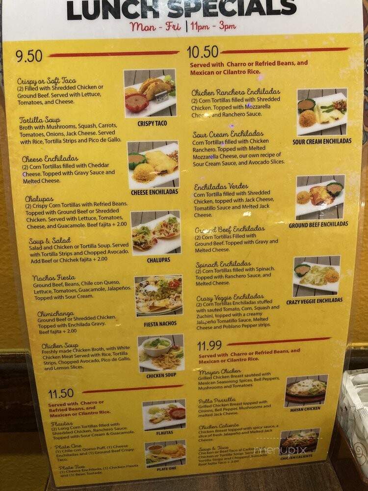 Hacienda Don Jose - Houston, TX menu_pic
