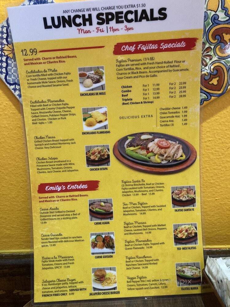 Hacienda Don Jose - Houston, TX menu_pic