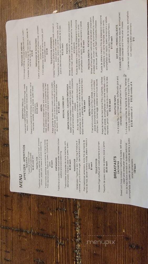 Totuma Venezuelan Food - Nashville, TN menu_pic