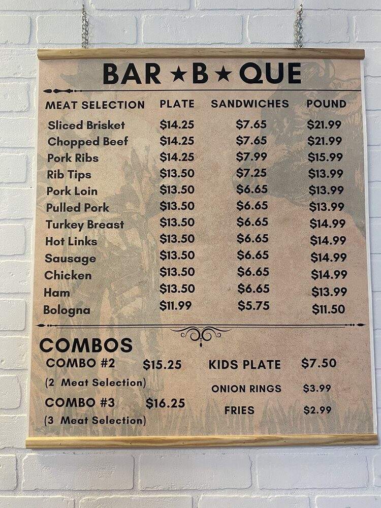 Texas Star BBQ - Hurst, TX menu_pic