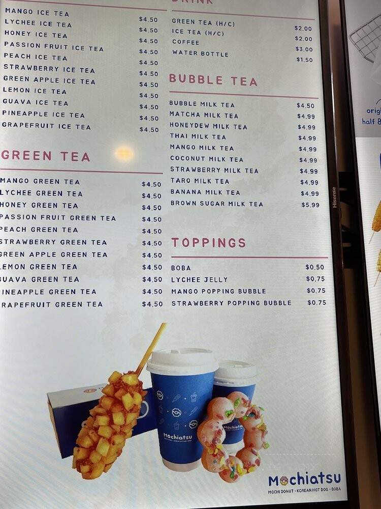 Mochiatsu - Philadelphia, PA menu_pic