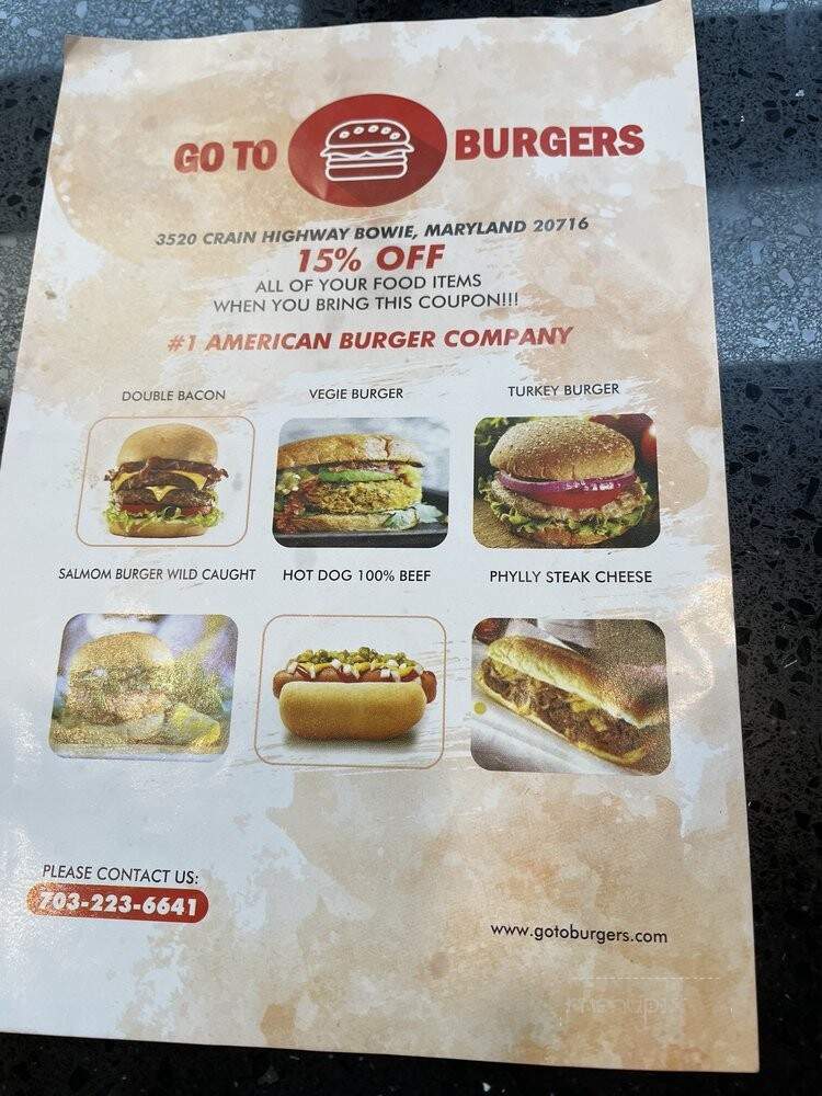 Go To Burgers - Bowie, MD