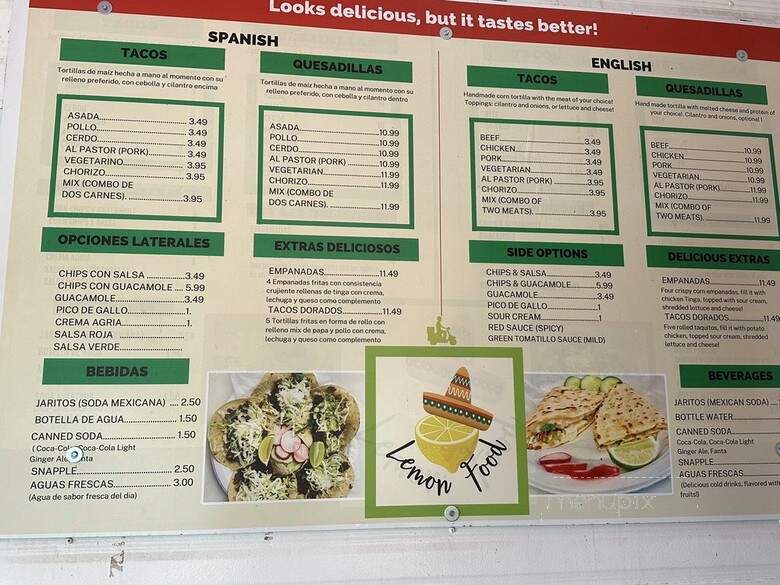 Lemon Food - Plainville, CT menu_pic