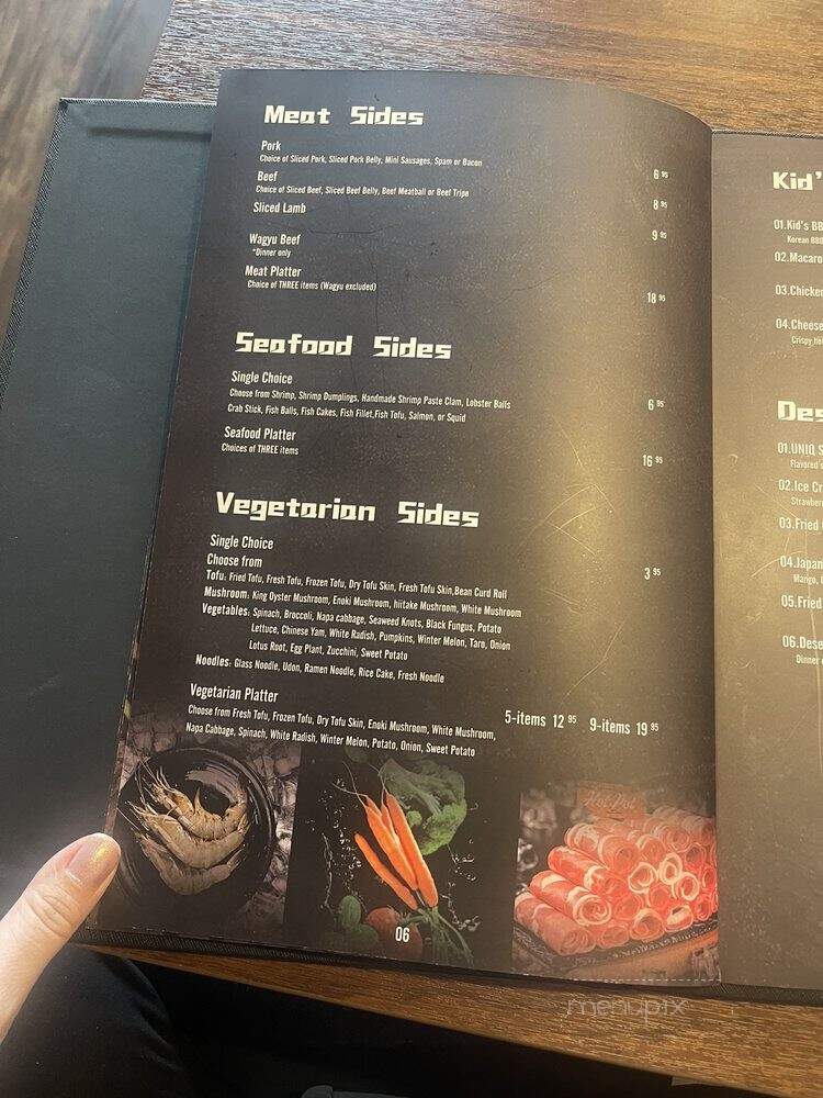 Uniq BBQ and Shabu - Fort Wayne, IN menu_pic