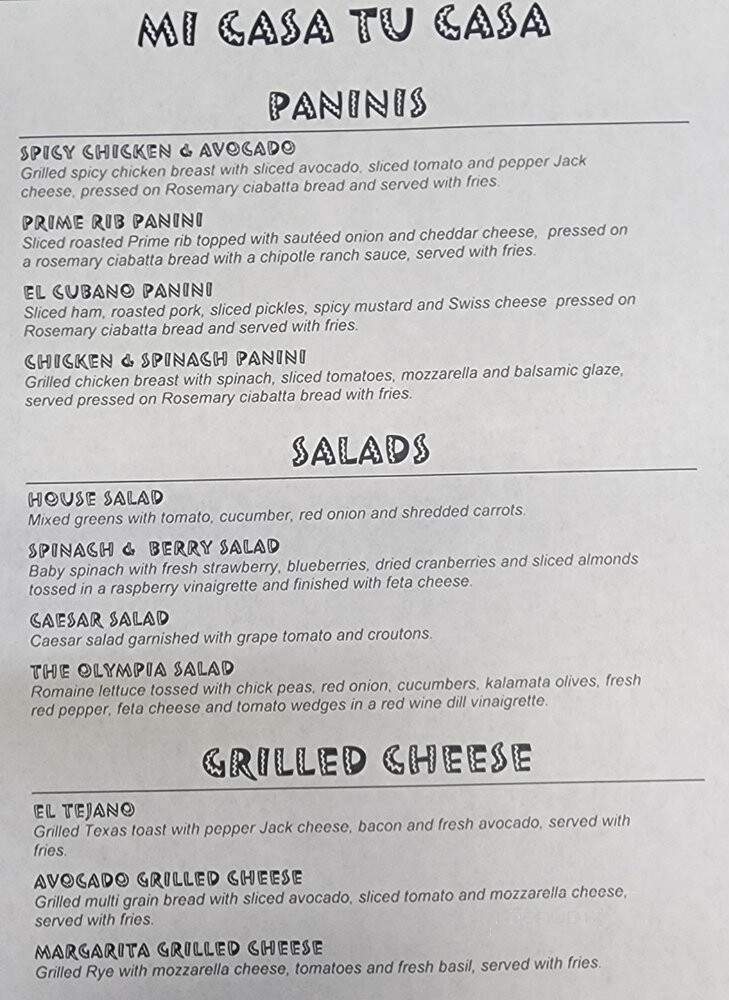 Mi Casa Tu Casa Restaurant - Brick Township, NJ menu_pic