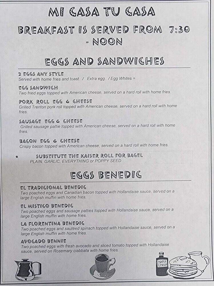 Mi Casa Tu Casa Restaurant - Brick Township, NJ menu_pic