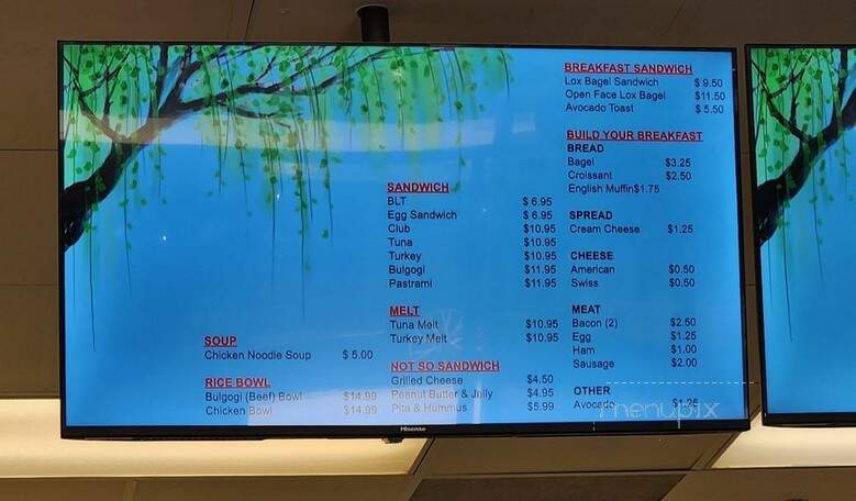 Cafe Willow - Los Angeles, CA menu_pic