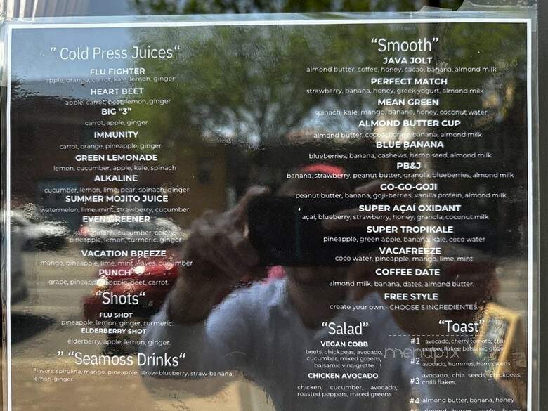 Crate & Press Juice Bar - Philadelphia, PA menu_pic