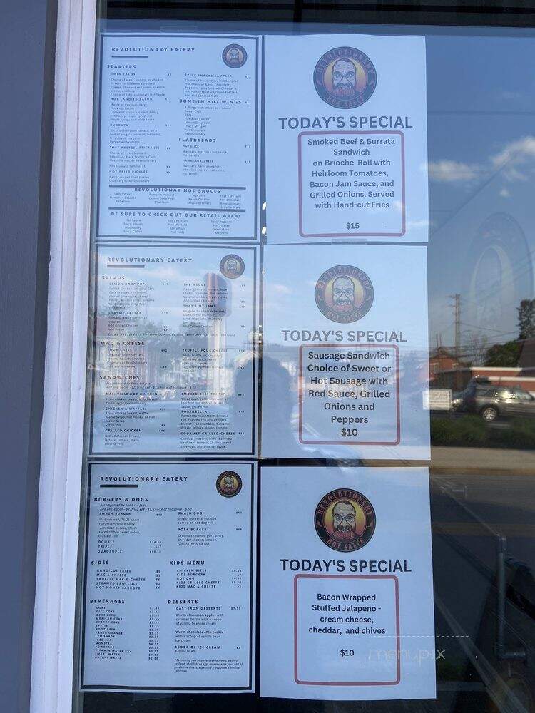 Revolutionary Hot Sauce Eatery & Brewpub - Mechanicsburg, PA menu_pic