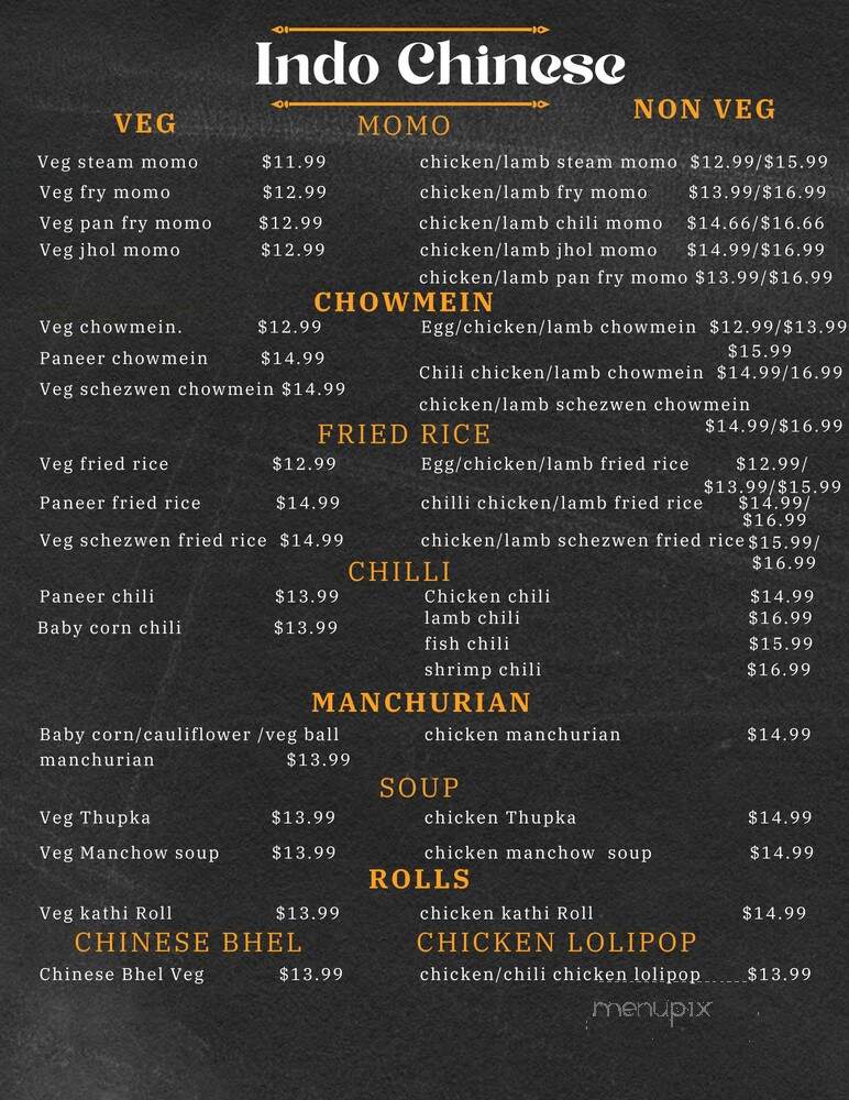 Everest Chilli Pepper - Roseville, CA menu_pic