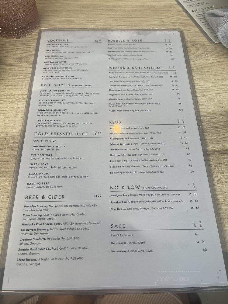 Planta - Atlanta, GA menu_pic