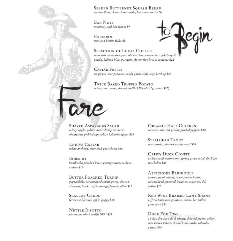 Pretty to Think So - Rhinebeck, NY menu_pic
