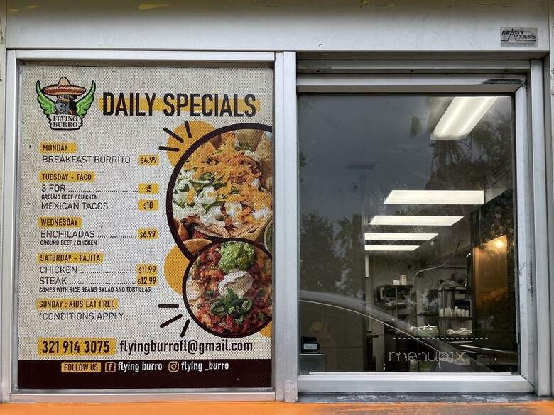 Flying Burro - Melbourne, FL menu_pic