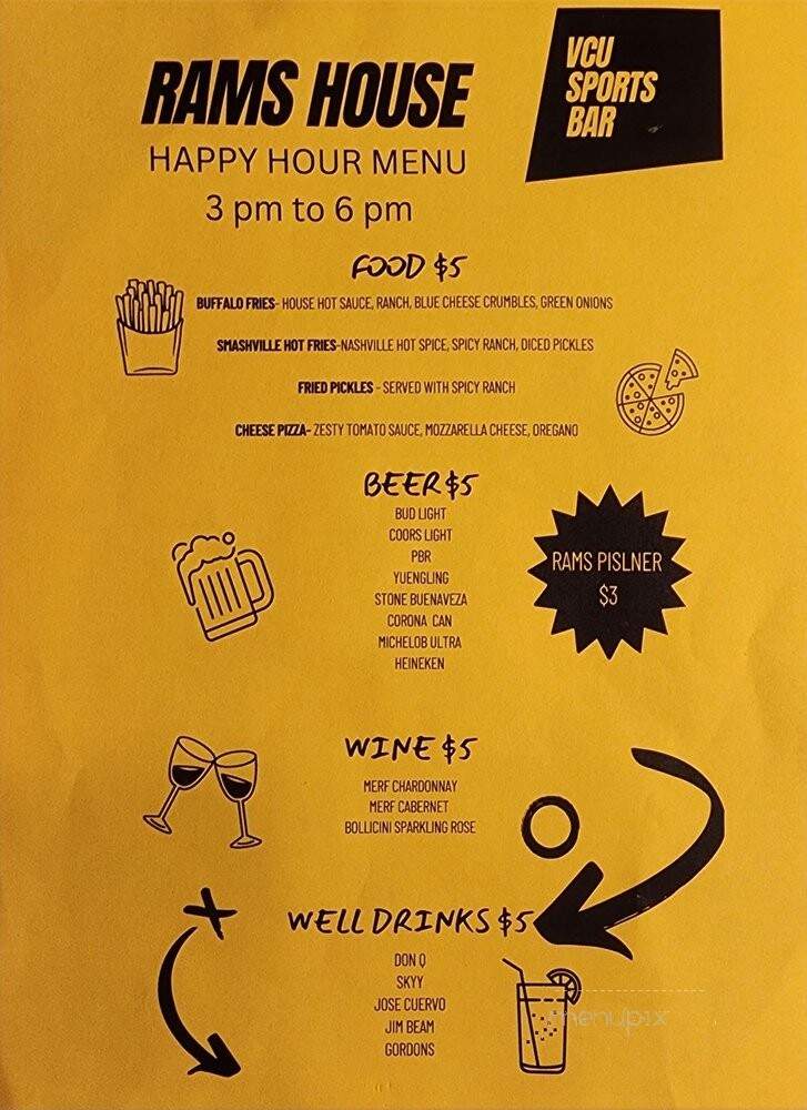 Rams House - Richmond, VA menu_pic