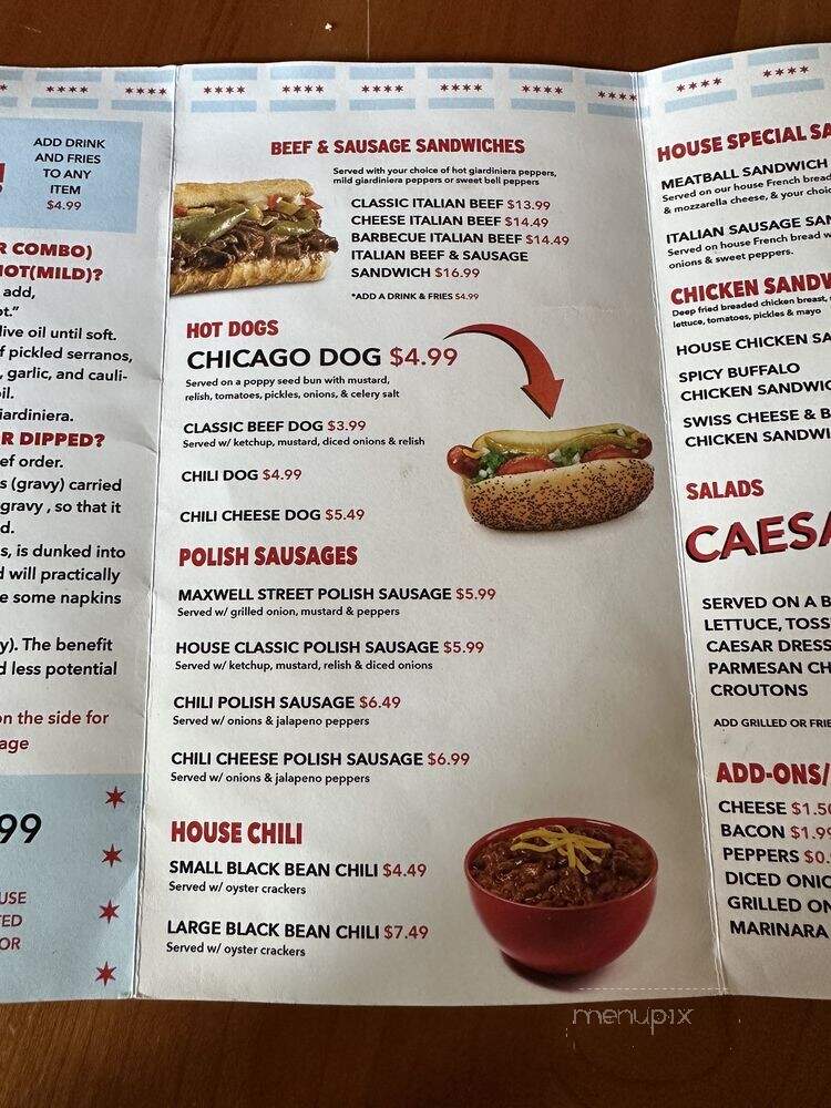 Chicago Beef Joint - Grand Rapids, MI menu_pic