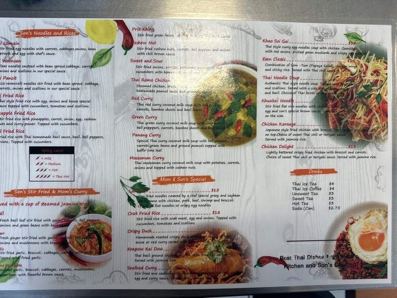 Mom' and Son Thai Kitcken - Portsmouth, VA menu_pic