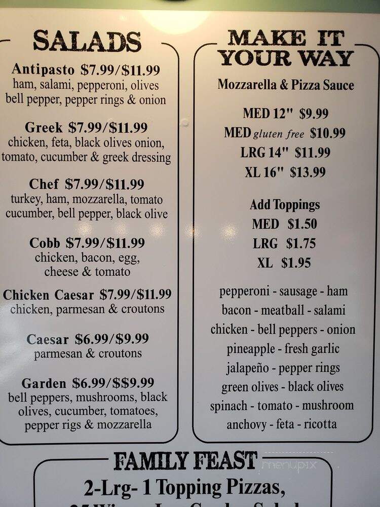 Arizona Pizza - Surprise, AZ menu_pic