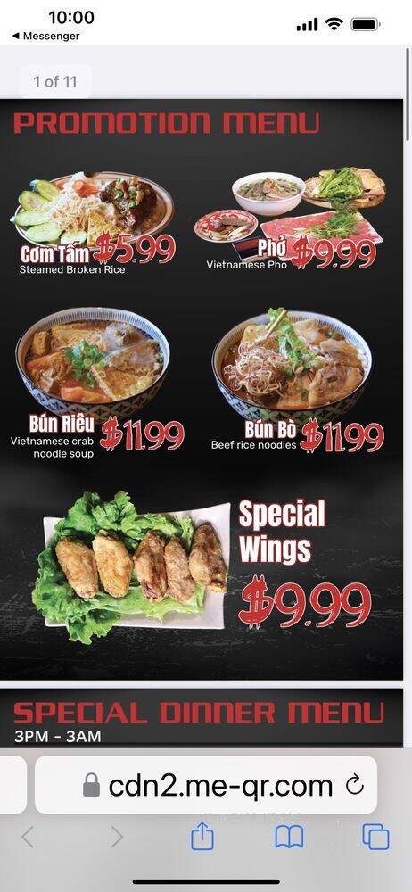Khoi Restaurant - Garden Grove, CA menu_pic