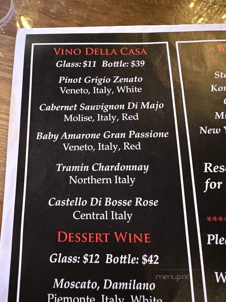Mille Luci - New City, NY menu_pic